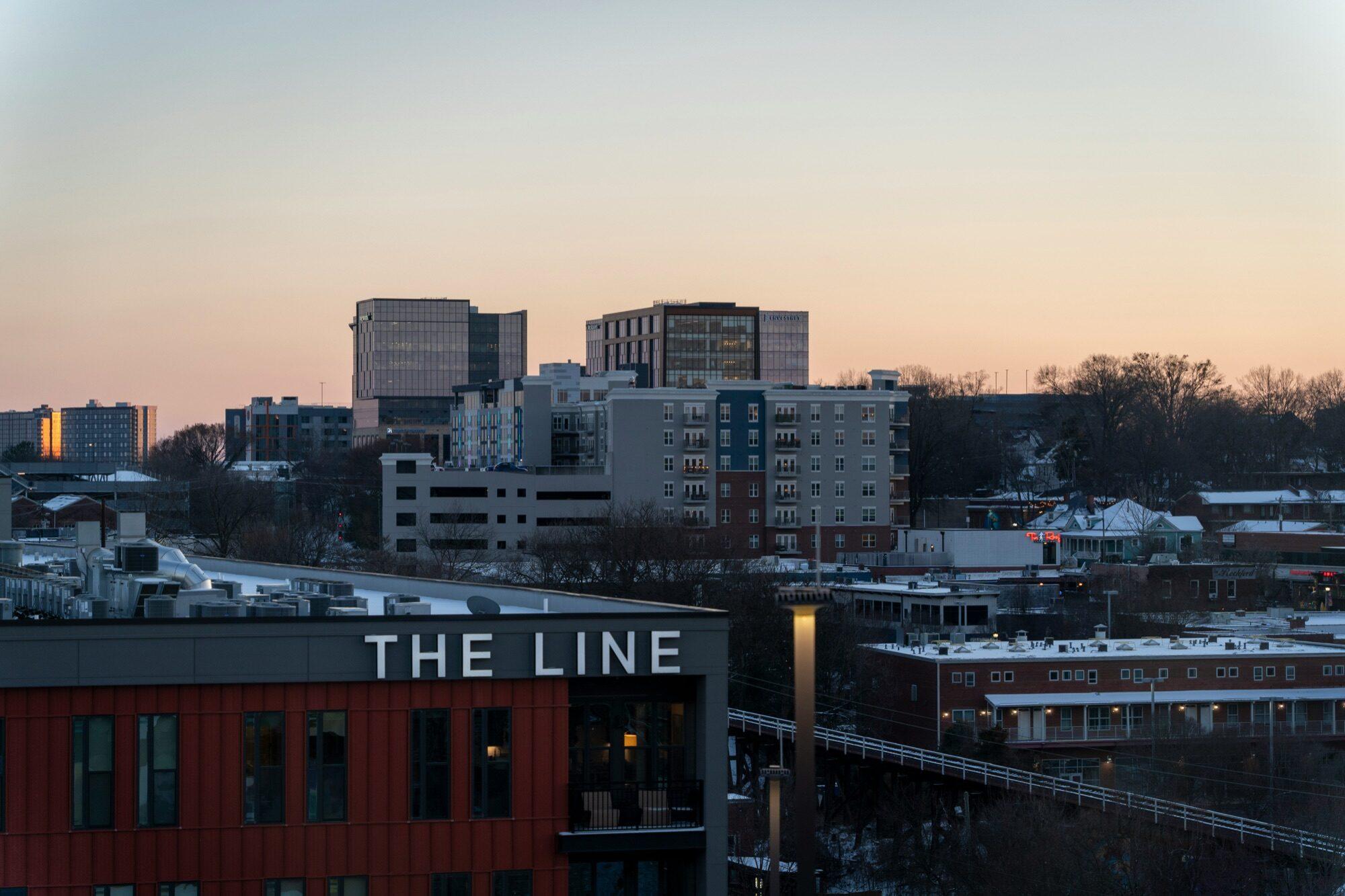 Raleigh, North Carolina at dusk
